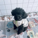 ★frankygrow DOG★frankygrow Lett. RANDOM アシンメトリーカラー SHIRT BEIGE×BLACK Lett. 24FDG001