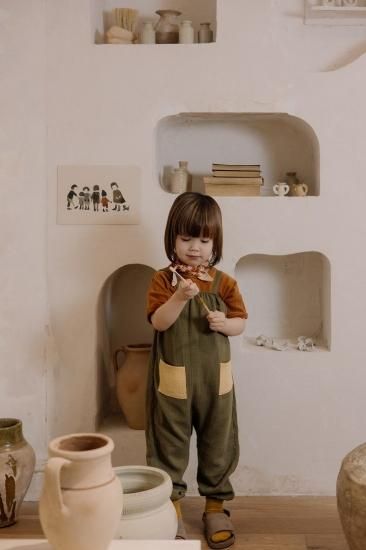★50%OFF★organic zoo オーガニックズー Olive Artisan Jumpsuit 14OAJ