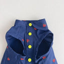 ★frankygrow DOG★frankygrow フランキーグロウ アシンメトリーカラー SHIRT NAVY-RED Strawberry 24FDG001