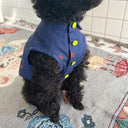 ★frankygrow DOG★frankygrow フランキーグロウ アシンメトリーカラー SHIRT NAVY-RED Strawberry 24FDG001