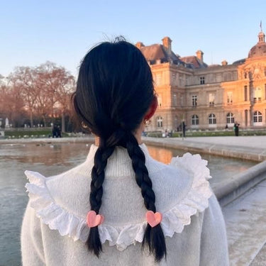 Coucou Suzette ククシュゼット Pink Heart Mini Hair Claw ピンクハートミニ ヘアクリップ