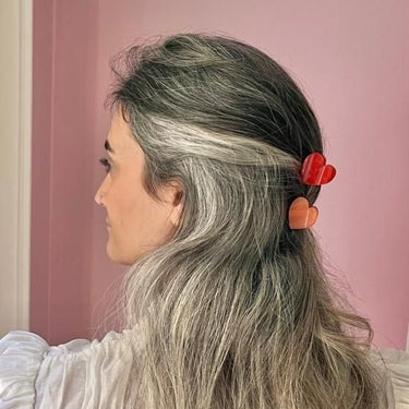 Coucou Suzette ククシュゼット Pink Heart Mini Hair Claw ピンクハートミニ ヘアクリップ
