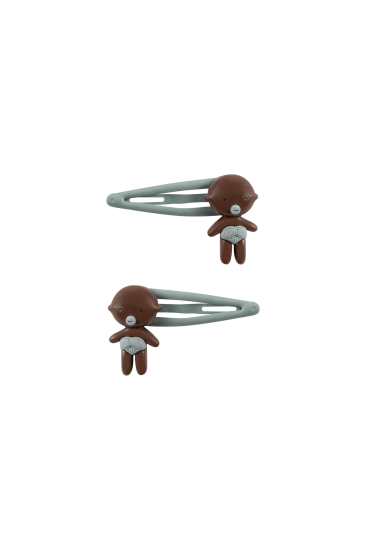WE ARE GOMMU GOMMU BABY HAIR CLIP SET CHOCO ヘアクリップ GOMMU154