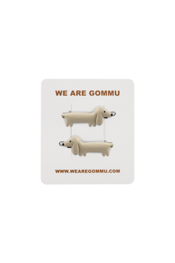 WE ARE GOMMU GOMMU DOG HAIR CLIP SET CREAM ヘアクリップ GOMMU157