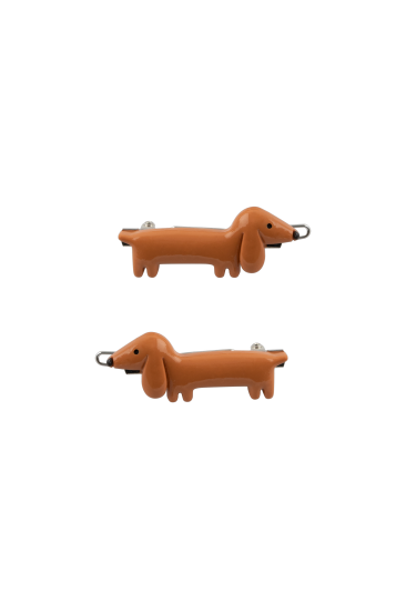 WE ARE GOMMU GOMMU DOG HAIR CLIP SET CARAMEL ヘアクリップ GOMMU157