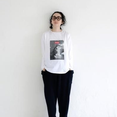 ★30%OFF★2024AW★michirico ミチリコ Owl Sleep T ホワイト MR24AW-03(kids/womens)