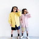 ★30%OFF★2024AW★michirico ミチリコ Back print cardigan ペールピンク MR24AW-10(kids/womens)