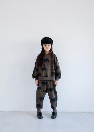 ★30%OFF★2024AW★michirico ミチリコ Little break sarouel pants カーキグレージュ MR24AW-14(kids)