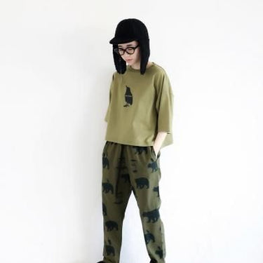 ★30%OFF★2024AW★michirico ミチリコ Little break pants オリーブ MR24AW-19(womens)