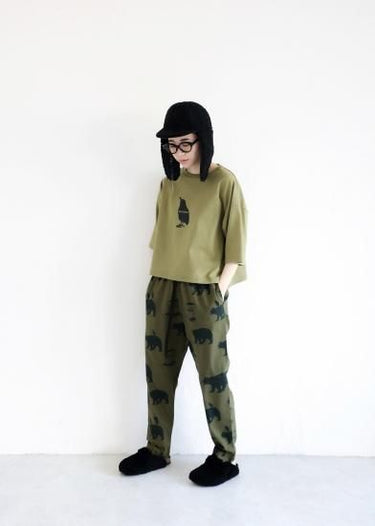 ★30%OFF★2024AW★michirico ミチリコ Little break pants オリーブ MR24AW-19(womens)