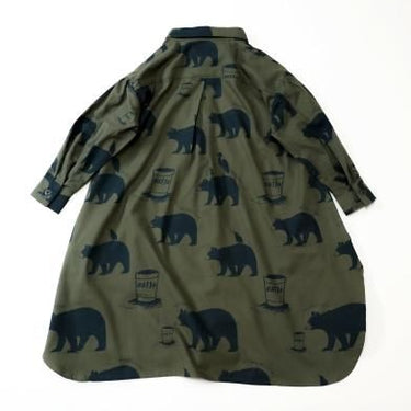 ★30%OFF★2024AW★michirico ミチリコ Little break big shirts オリーブ womens MR24AW-20
