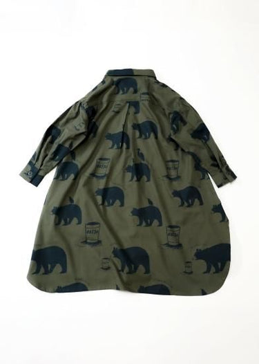 ★30%OFF★2024AW★michirico ミチリコ Little break big shirts オリーブ womens MR24AW-20