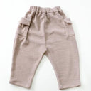 ★30%OFF★2024AW★michirico ミチリコ Knit corduroy sarouel pants サンドベージュ MR24AW-27(kids)