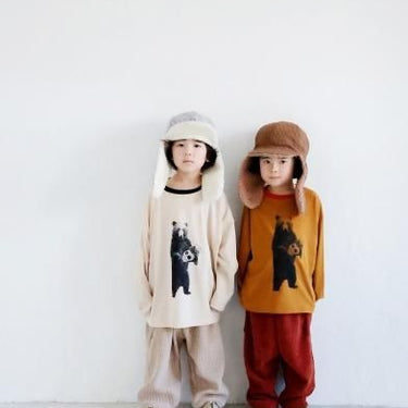 ★30%OFF★2024AW★michirico ミチリコ Knit corduroy sarouel pants サンドベージュ MR24AW-27(kids)