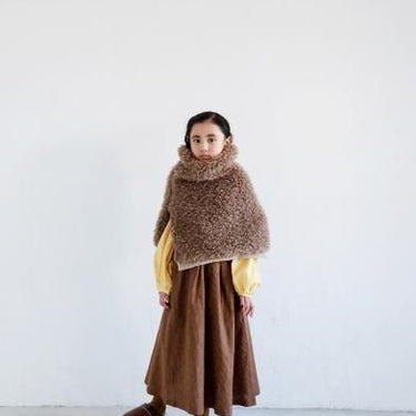 ★30%OFF★2024AW★michirico ミチリコ Boa neck warmer ベージュ MR24AW-32(kids/womens)