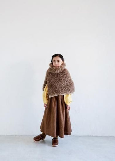★30%OFF★2024AW★michirico ミチリコ Boa neck warmer ベージュ MR24AW-32(kids/womens)