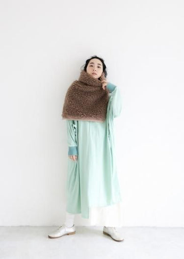 ★30%OFF★2024AW★michirico ミチリコ Boa neck warmer ベージュ MR24AW-32(kids/womens)