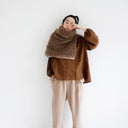 ★30%OFF★2024AW★michirico ミチリコ Boa neck warmer ベージュ MR24AW-32(kids/womens)