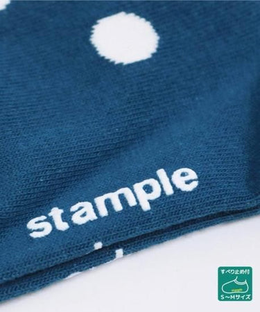 stample スタンプル 靴下 スタンダードドット ショートソックス３Ｐ チャコール&ネイビー&ホワイト 72313