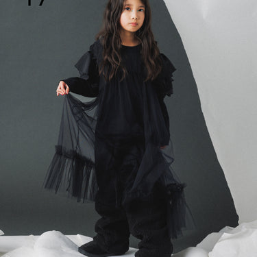 ★入荷済み★2026AW★nunuforme ヌヌフォルム フリルスリーブT Black 17-nf26-846-501