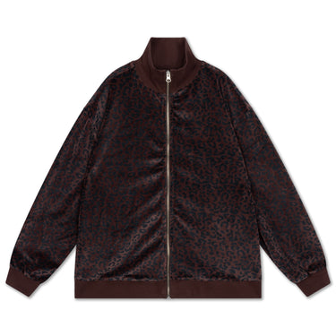 ★DROP2★2026AW★Repose AMS リポーズ Zip up sweater chocolate leopard AW26-31