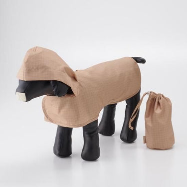 392 plusm サンキューニ プリュスエム check dog rain poncho マジックテープ 着脱簡単 マントタイプ レインポンチョ 梅雨対策 Sサイズ Q009