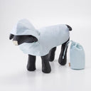 392 plusm サンキューニ プリュスエム check dog rain poncho マジックテープ 着脱簡単 マントタイプ レインポンチョ 梅雨対策 Sサイズ Q009