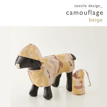 392 plusm サンキューニ プリュスエム カモフラ dog rain poncho マジックテープ 着脱簡単 レインポンチョ 梅雨対策  Sサイズ Mサイズ 小型 中型犬用　Q057 Q131