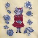 NathalieLete ナタリーレテ Nathalie Lete Organdy Bag Gray cat オーガンジーバッグ 510822
