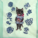NathalieLete ナタリーレテ Nathalie Lete Organdy Bag Black cat オーガンジーバッグ 510824
