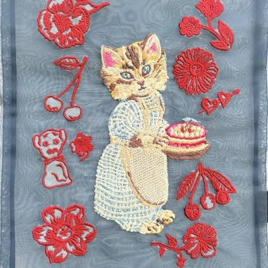 NathalieLete ナタリーレテ Nathalie Lete Organdy Drawstring pouch Blue eye オーガンジーポーチ 510813