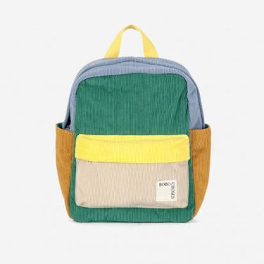 ★30%OFF★2024AW★BOBOCHOSES ボボショーズ Color Block padded corduroy schoolbag B224AH019