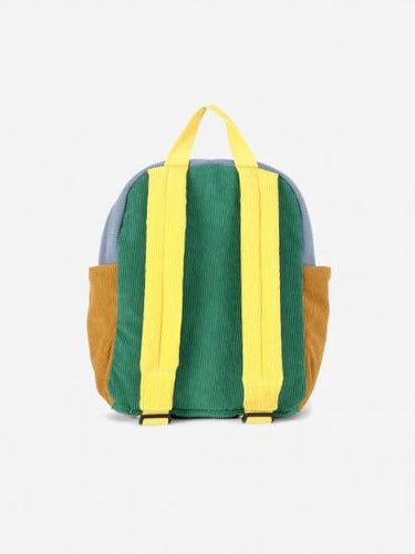 ★30%OFF★2024AW★BOBOCHOSES ボボショーズ Color Block padded corduroy schoolbag B224AH019