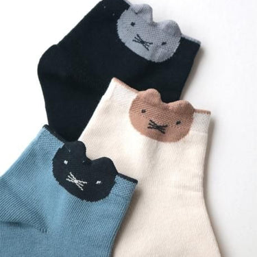stample スタンプル 靴下 ねこポイント アンクルソックス ３Ｐ 72976