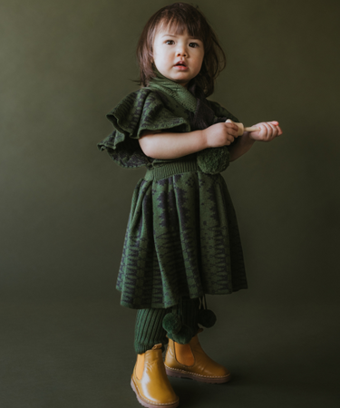 ★40%OFF★2024AW★MABLI マブリ ERYRI DRESS MOUM MONSTERA / UMBER/D MAB545