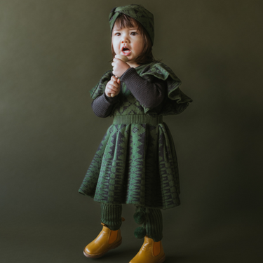 ★40%OFF★2024AW★MABLI マブリ ERYRI DRESS MOUM MONSTERA / UMBER/D MAB545