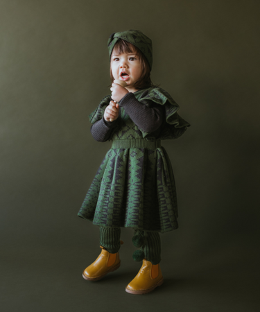 ★40%OFF★2024AW★MABLI マブリ ERYRI DRESS MOUM MONSTERA / UMBER/D MAB545