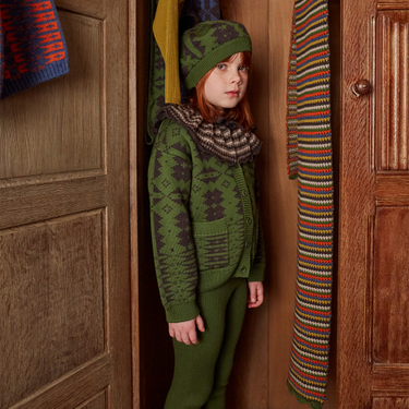 ★40%OFF★2024AW★MABLI マブリ ERYRI CARDIGAN MOUM MONSTERA / UMBER/B MAB546