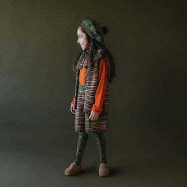 ★40%OFF★2024AW★MABLI マブリ ERYRI LONG SOCKS MOUM MONSTERA / UMBER MAB557