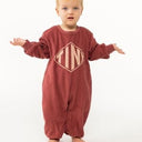 ★30%OFF★2024AW★tinycottons タイニーコットンズ DIAMOND TINY ONE-PIECE burgundy AW24-174