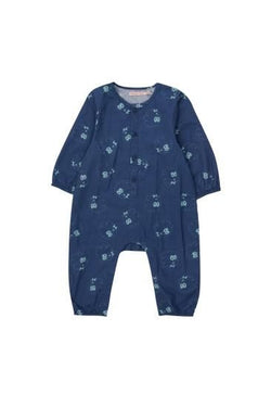 ★30%OFF★2024AW★tinycottons タイニーコットンズ GUEST ONE-PIECE light navy AW24-200
