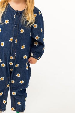 ★30%OFF★2024AW★tinycottons タイニーコットンズ DAISY DENIM ONE-PIECE dark wash denim AW24-240