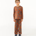 ★30%OFF★2024AW★tinycottons タイニーコットンズ GEOMETRIC PANT chocolate AW24-018