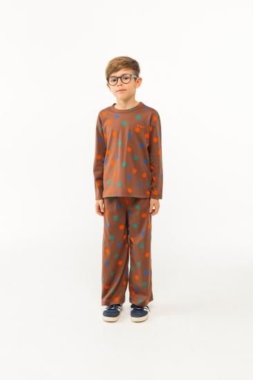 ★30%OFF★2024AW★tinycottons タイニーコットンズ GEOMETRIC PANT chocolate AW24-018