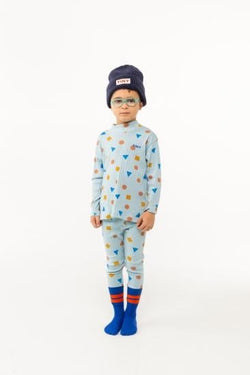 ★30%0FF★2024AW★tinycottons タイニーコットンズ GEOMETRIC MOCKNECK warm blue AW24-032