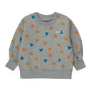 ★30%0FF★2024AW★tinycottons タイニーコットンズ GEOMETRIC SWEATSHIRT medium grey heather AW24-074