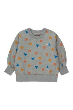 ★30%0FF★2024AW★tinycottons タイニーコットンズ GEOMETRIC SWEATSHIRT medium grey heather AW24-074