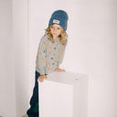★30%0FF★2024AW★tinycottons タイニーコットンズ GEOMETRIC SWEATSHIRT medium grey heather AW24-074