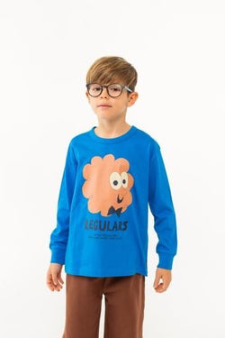 ★30%0FF★2024AW★tinycottons タイニーコットンズ REGULARS TEE blue AW24-088
