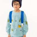 ★30%0FF★2024AW★tinycottons タイニーコットンズ ARTSY SNAIL SWEATSHIRT warm blue AW24-123